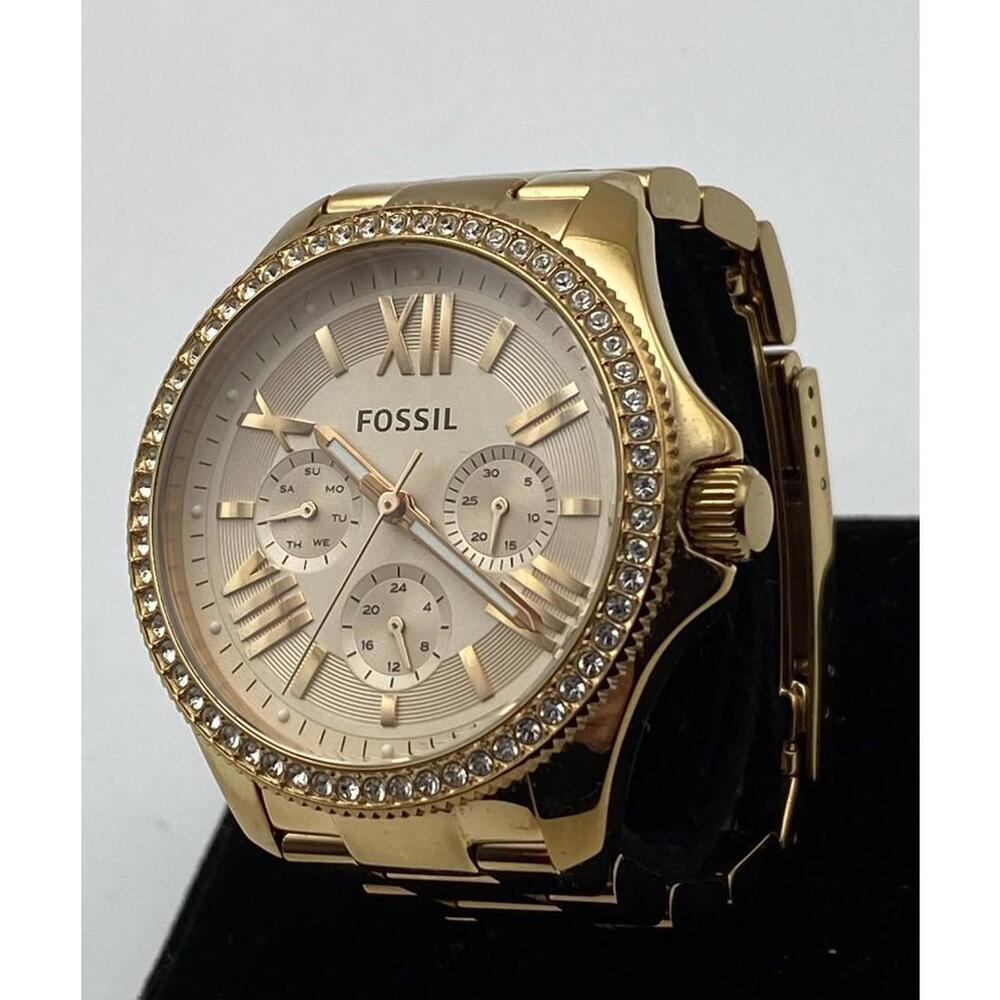 Fossil AM4483 Cecile Women's Stainless Steel Analog Rose Gold Dial Watch